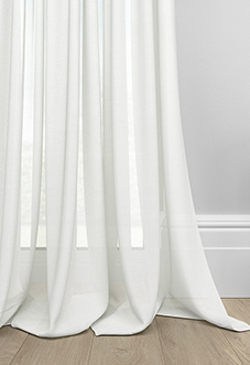 Teramo Voile, Balmy White - Made to Measure Curtains